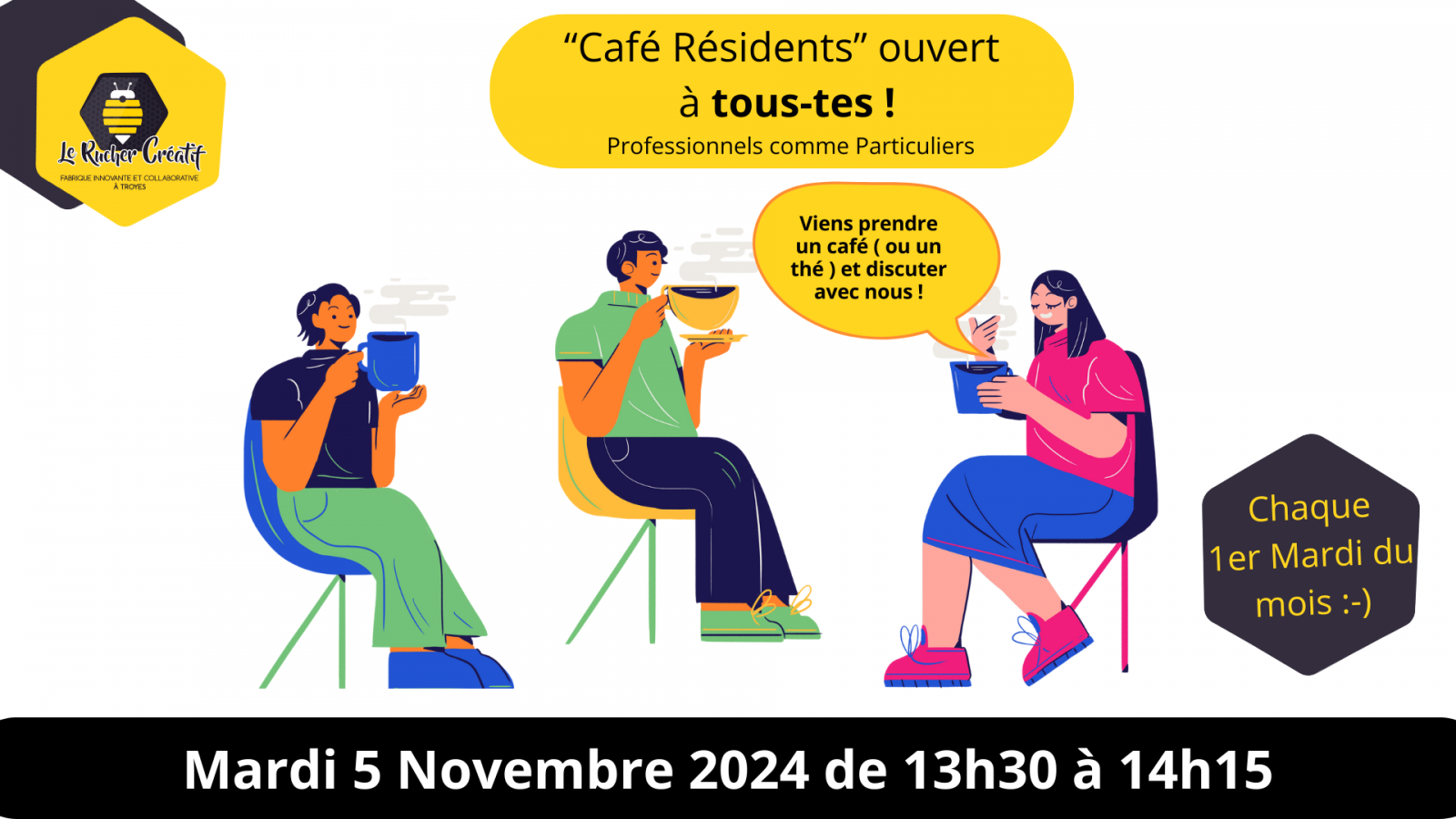 CAFÉ DES RÉSIDENTS Le 3 déc 2024