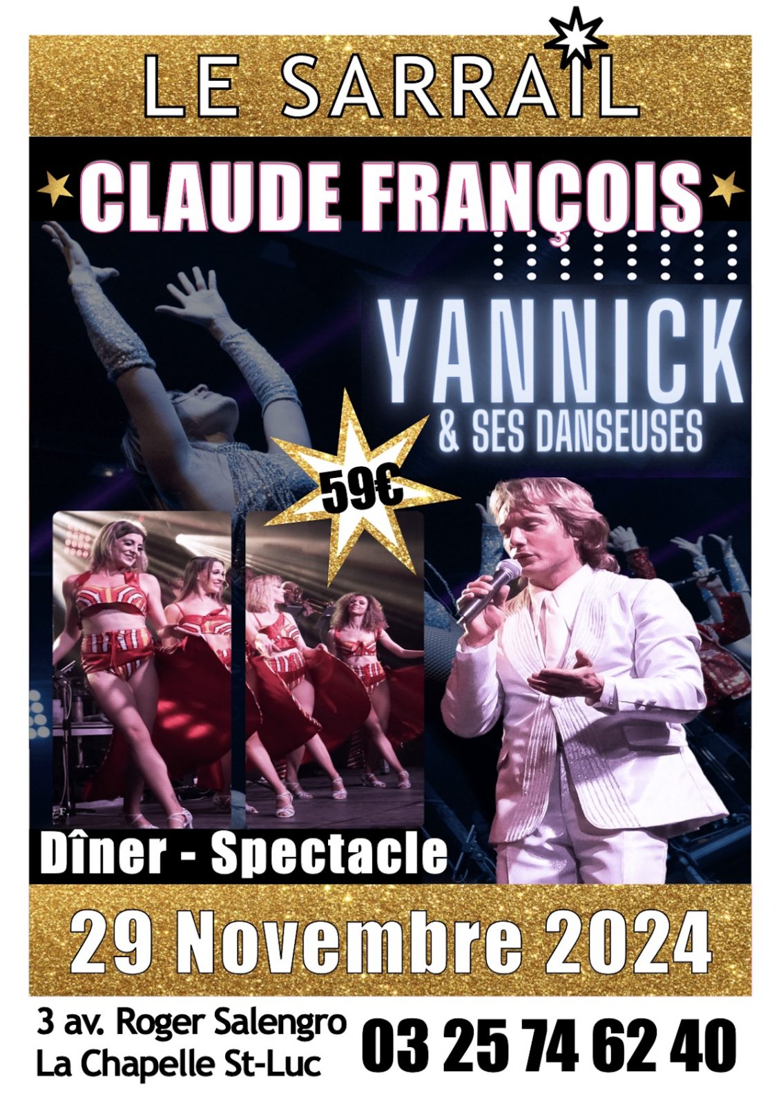 Show Claude François par Yannick BONS Le 29 nov 2024