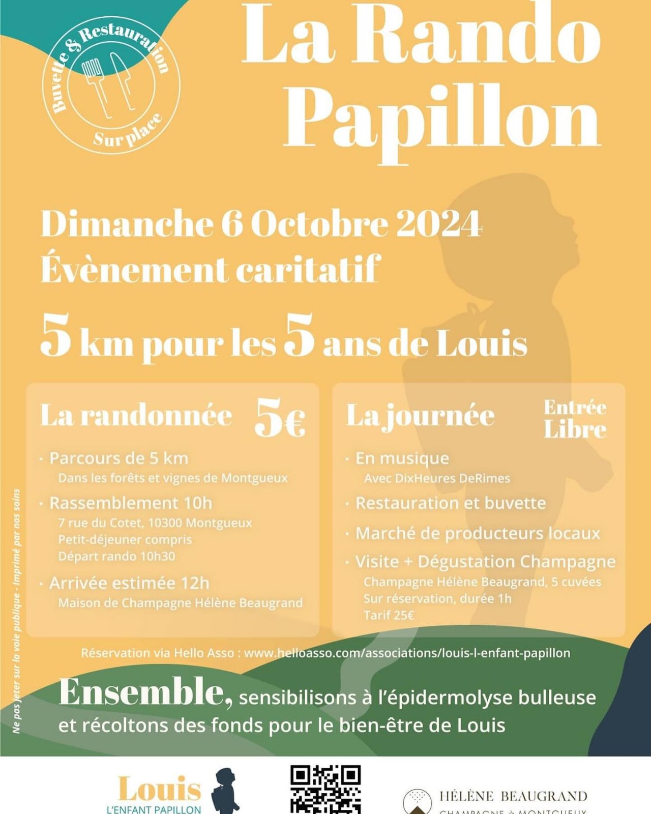 La Rando Papillon : 5 km pour les 5 ans de Louis Le 6 oct 2024