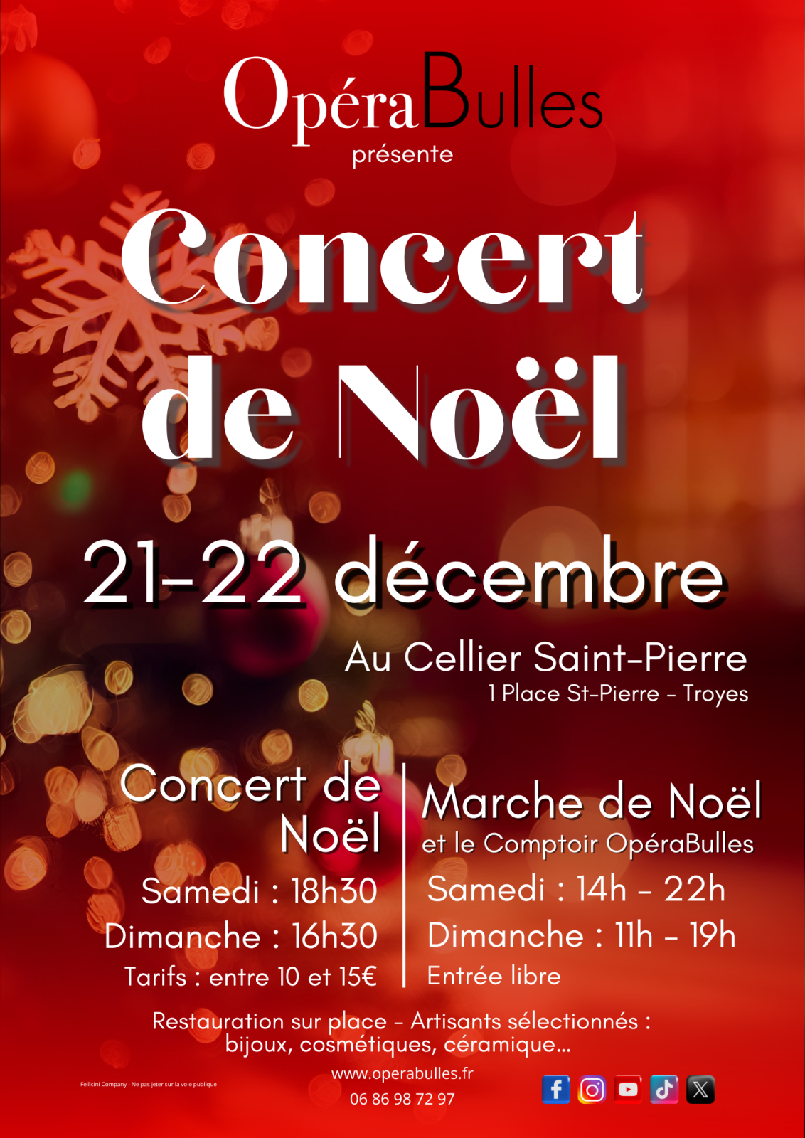 Concerts de Noël Du 21 au 22 déc 2024