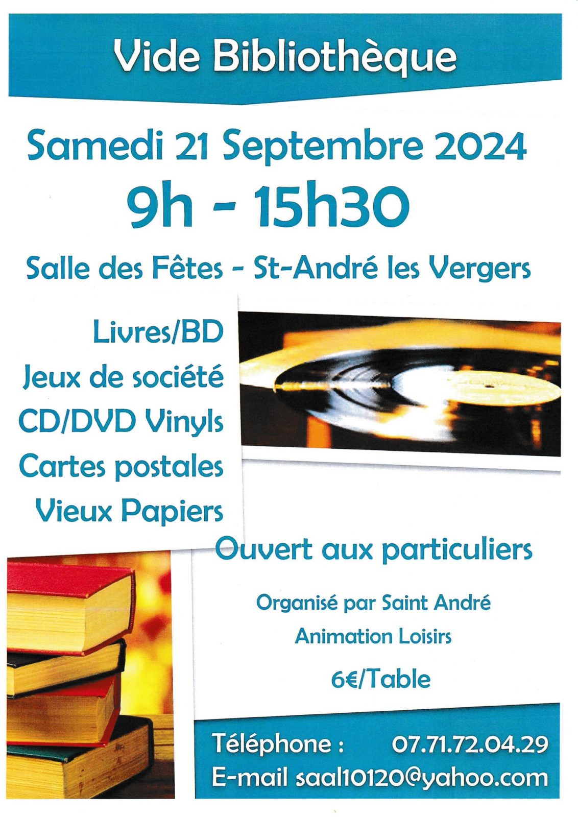 Vide Bibliothèque Le 21 sept 2024