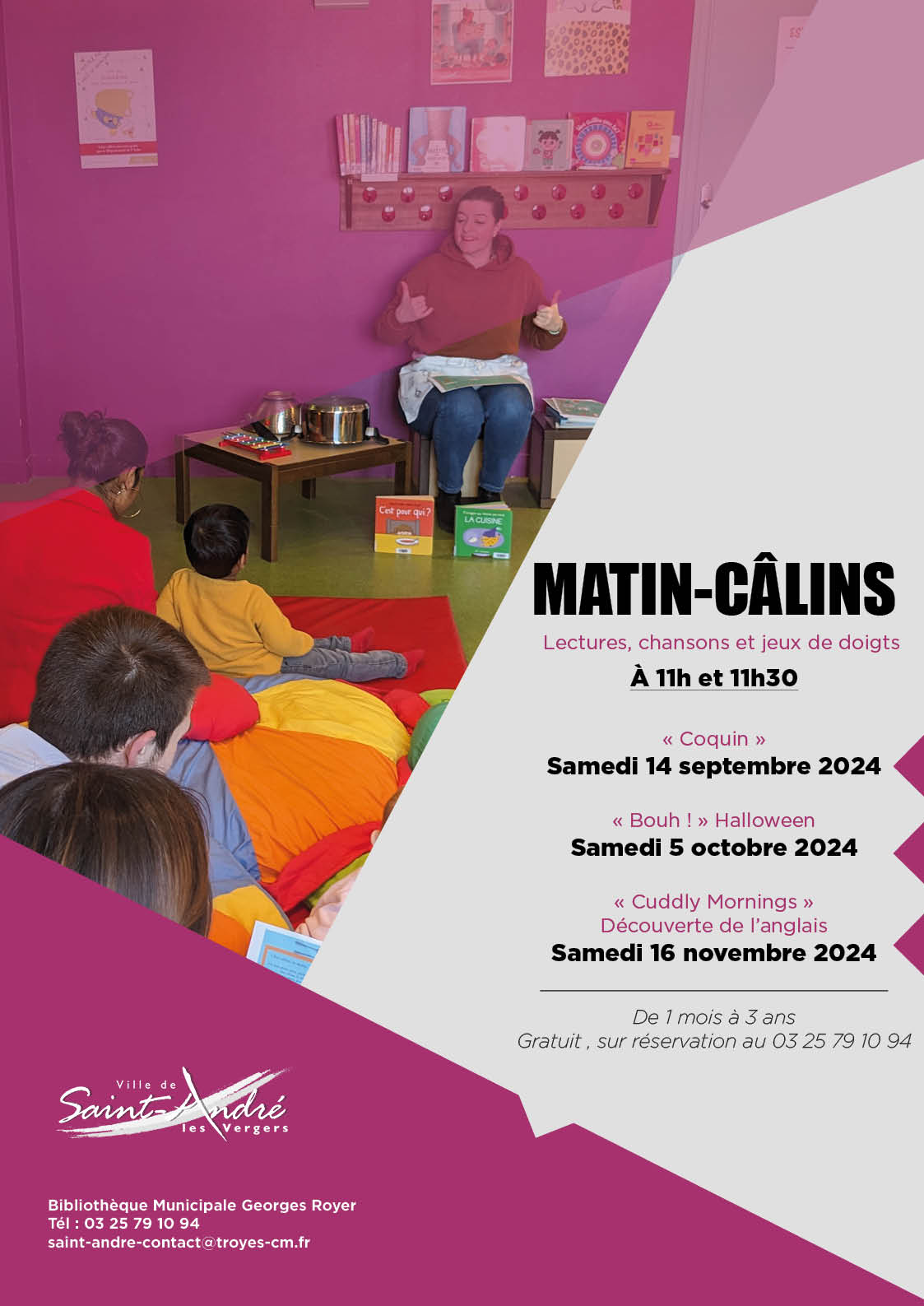 Matin-Câlins Du 5 oct au 16 nov 2024