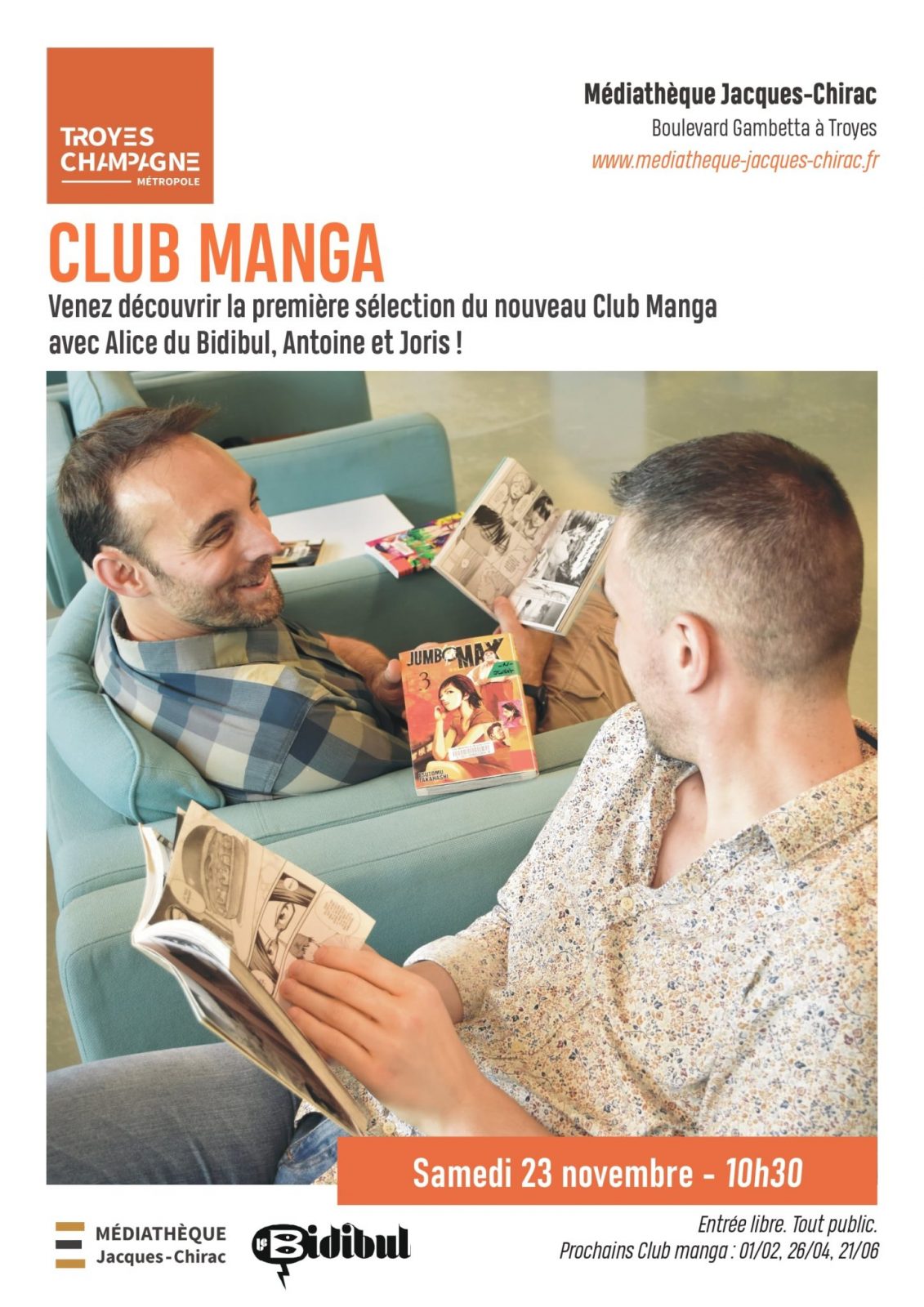 Club Manga Le 23 nov 2024