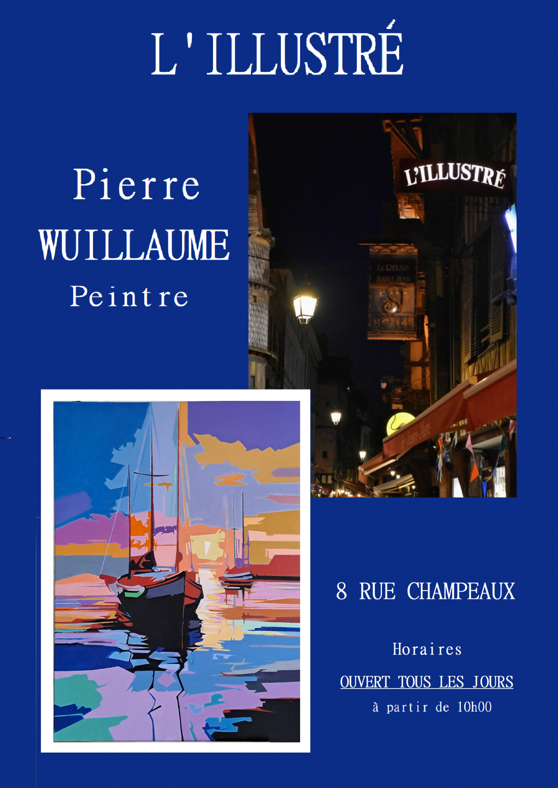 Exposition peintures de Pierre Wuillaume Du 13/11/2024 au 15/1/2025