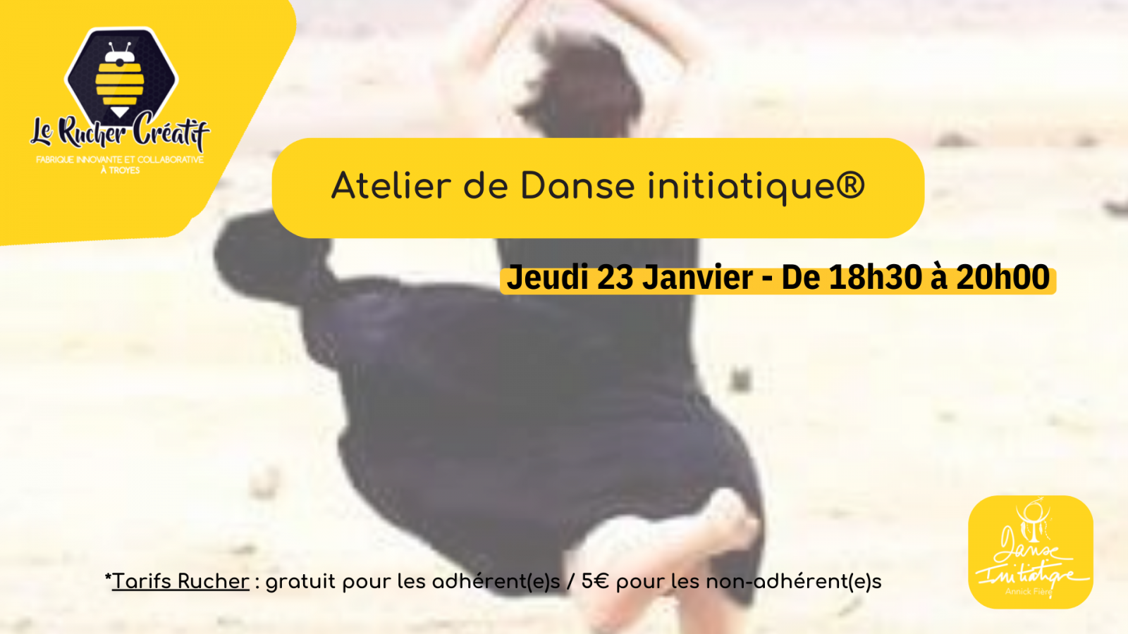 Atelier de Danse Initiatique® Le 23 janv 2025