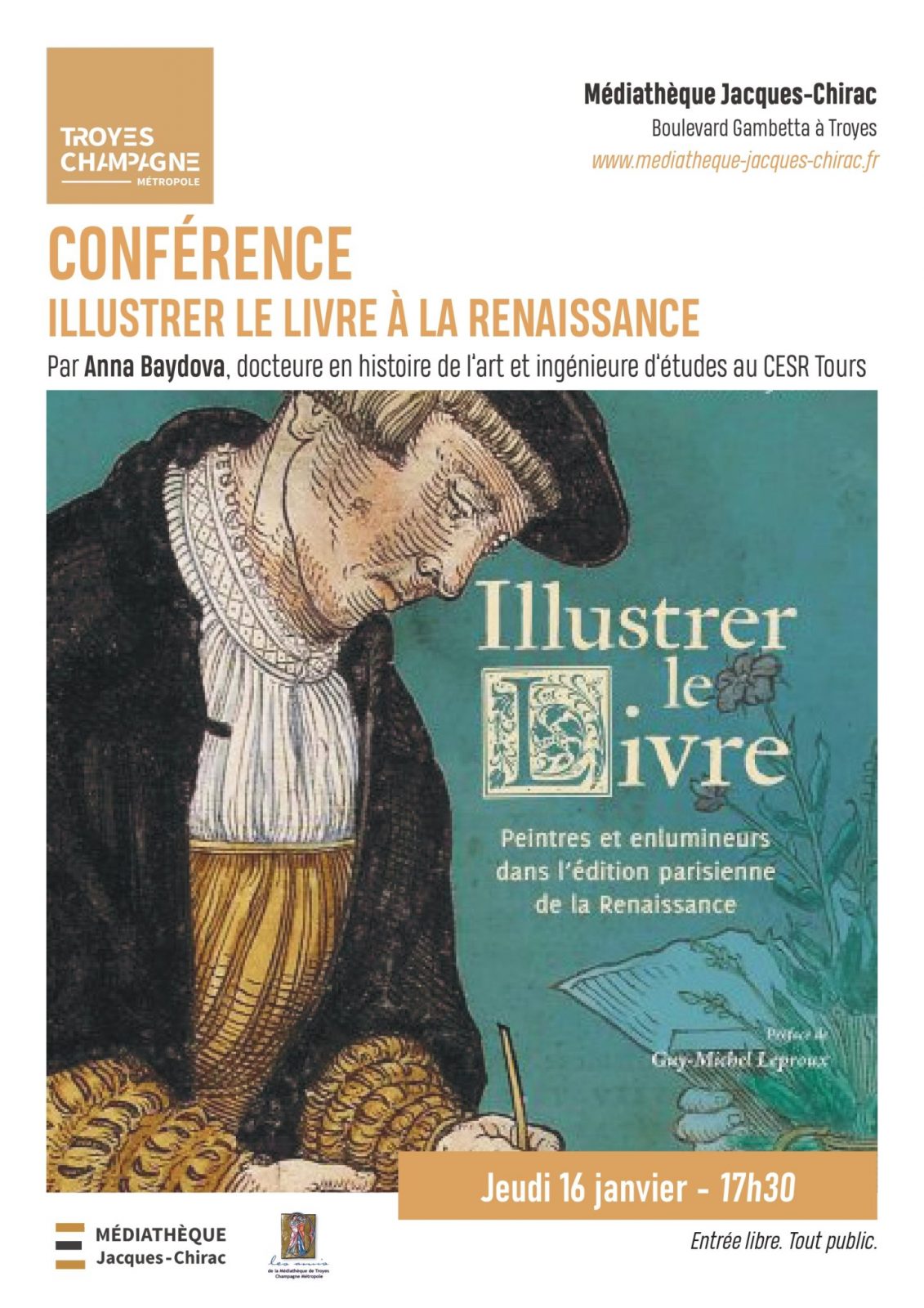 Conférence - Illustrer le livre à la renaissance Le 16 janv 2025