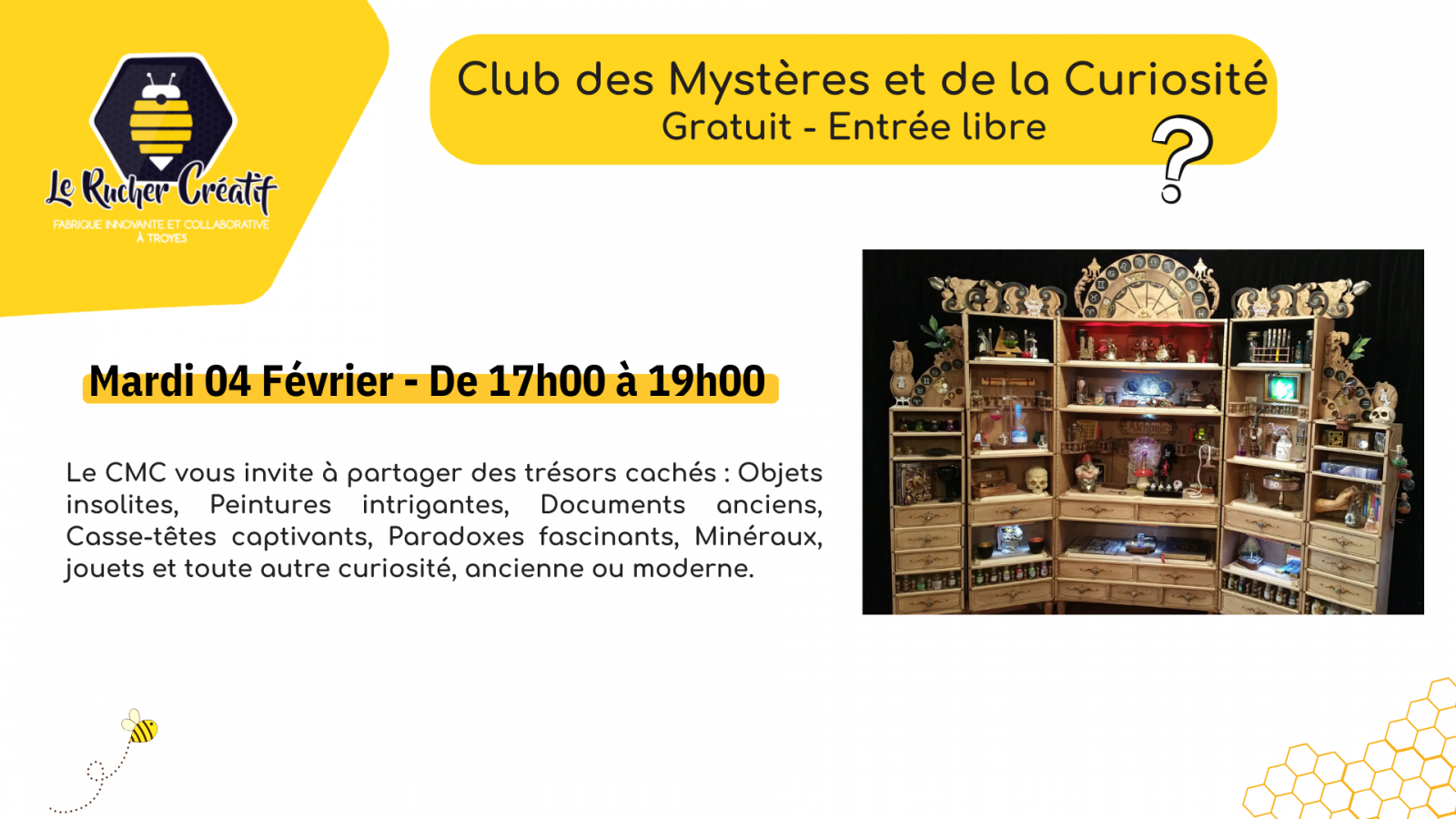 CLUB DES MYSTÈRES ET DE LA CURIOSITÉ